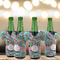 Summer Flowers Jersey Bottle Cooler - Set of 4 - LIFESTYLE