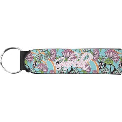 Summer Flowers Neoprene Keychain Fob (Personalized)