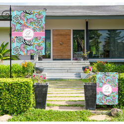 Summer Flowers Large Garden Flag - Single Sided (Personalized)