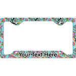 Summer Flowers License Plate Frame - Style C (Personalized)