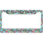 Summer Flowers License Plate Frame - Style B (Personalized)