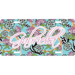 Summer Flowers Front License Plate (Personalized)