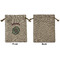 Summer Flowers Medium Burlap Gift Bag - Front Approval