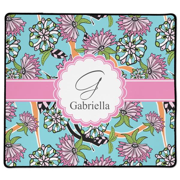 Custom Summer Flowers XL Gaming Mouse Pad - 18" x 16" (Personalized)