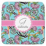 Summer Flowers Memory Foam Bath Mat - 48"x48" (Personalized)