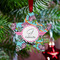 Summer Flowers Metal Star Ornament - Lifestyle