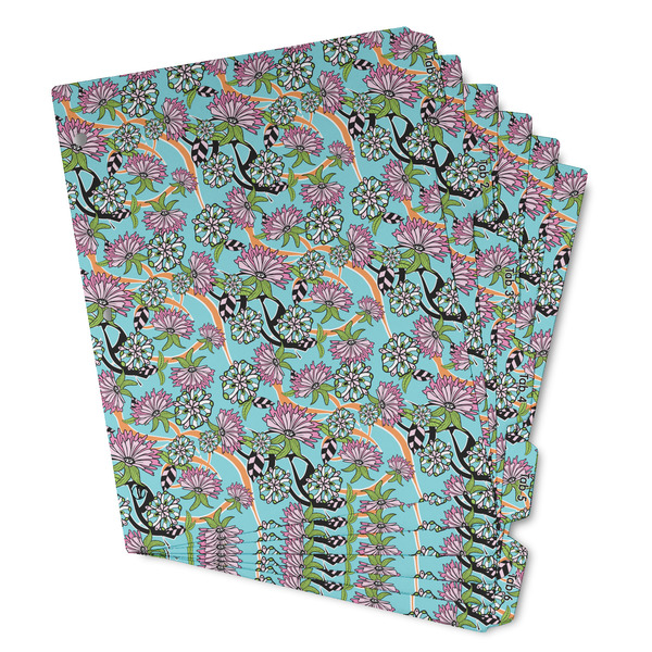 Custom Summer Flowers Binder Tab Divider - Set of 6 (Personalized)