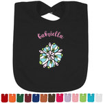 Summer Flowers Cotton Baby Bib (Personalized)