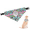 Summer Flowers Pet Bandana w/ Dog