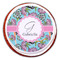 Summer Flowers Printed Icing Circle - Large - On Cookie