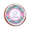 Summer Flowers Printed Icing Circle - Small - On Cookie