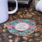 Summer Flowers Round Paper Coaster - Front