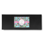 Summer Flowers Rubber Bar Mat (Personalized)