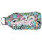 Summer Flowers Sanitizer Holder Keychain - Large (Back)