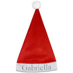 Summer Flowers Santa Hat - Front (Personalized)