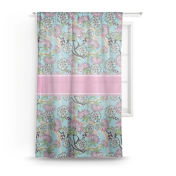 Summer Flowers Sheer Curtain - 50"x84"