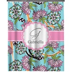 Summer Flowers Extra Long Shower Curtain - 70"x84" (Personalized)