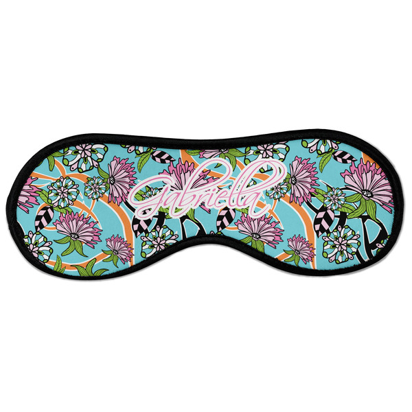 Custom Summer Flowers Sleeping Eye Masks - Large (Personalized)