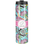 Summer Flowers Stainless Steel Skinny Tumbler - 20 oz (Personalized)