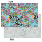 Summer Flowers Tissue Paper - Lightweight - Small - Front & Back