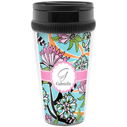 Summer Flowers Acrylic Travel Mug without Handle (Personalized)