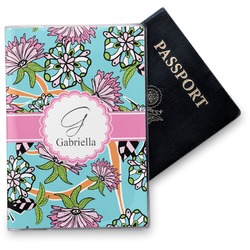 Summer Flowers Vinyl Passport Holder (Personalized)