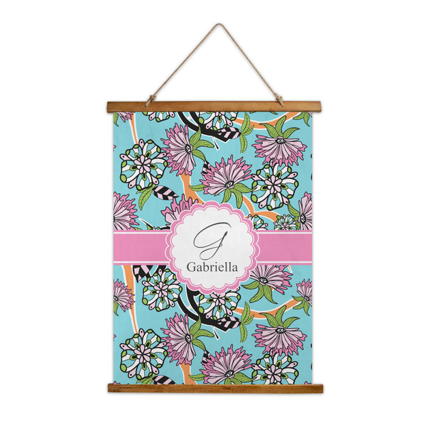 Custom Summer Flowers Wall Hanging Tapestry - Tall (Personalized)