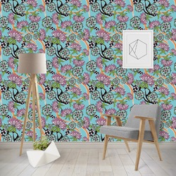 Summer Flowers Wallpaper & Surface Covering (Water Activated - Removable)