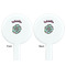 Summer Flowers White Plastic 7" Stir Stick - Double Sided - Round - Front & Back