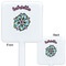 Summer Flowers White Plastic Stir Stick - Double Sided - Approval