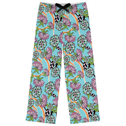 Summer Flowers Womens Pajama Pants - S