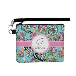 Summer Flowers Wristlet ID Case w/ Name and Initial