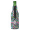 Summer Flowers Zipper Bottle Cooler - BACK (bottle)