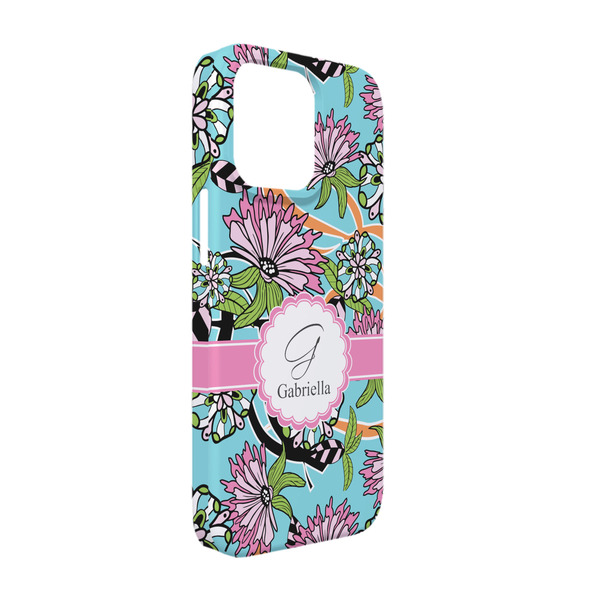 Custom Summer Flowers iPhone Case - Plastic - iPhone 13 Pro (Personalized)