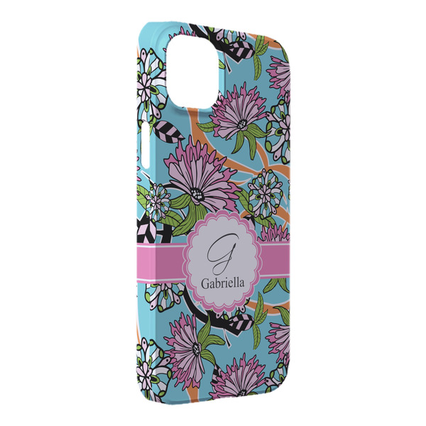 Custom Summer Flowers iPhone Case - Plastic - iPhone 14 Pro Max (Personalized)