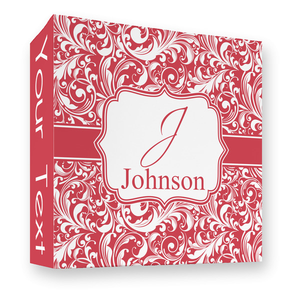 Custom Swirl 3 Ring Binder - Full Wrap - 3" (Personalized)