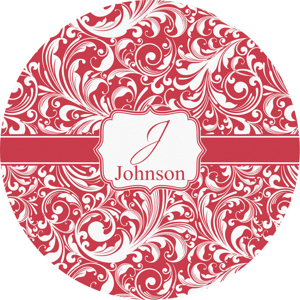 Custom Swirl Multipurpose Round Labels - 5" (Personalized)