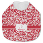 Swirl Jersey Knit Baby Bib w/ Name and Initial