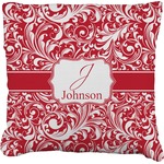 Swirl Faux-Linen Throw Pillow 18" (Personalized)