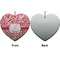 Swirl Ceramic Flat Ornament - Heart Front & Back (APPROVAL)