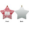 Swirl Ceramic Flat Ornament - Star Front & Back (APPROVAL)