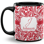 Swirl 11 Oz Coffee Mug - Black (Personalized)