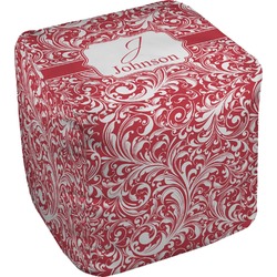 Swirl Cube Pouf Ottoman - 13" (Personalized)