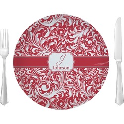 Swirl Glass Lunch / Dinner Plate 10" (Personalized)