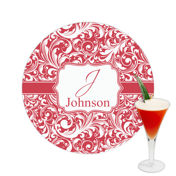 Custom Swirl Printed Drink Topper -  2.5" (Personalized)