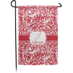 Swirl Small Garden Flag - Single Sided w/ Name and Initial