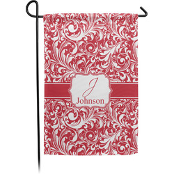 Swirl Small Garden Flag - Single Sided w/ Name and Initial
