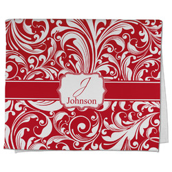 Swirl Kitchen Towel - Poly Cotton w/ Name and Initial