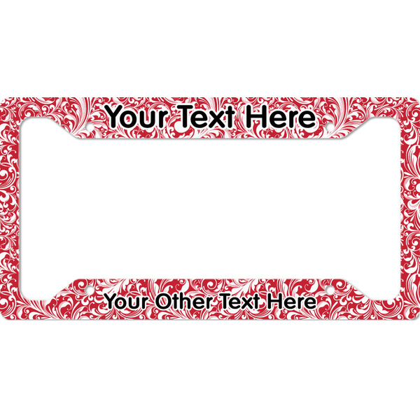 Custom Swirl License Plate Frame - Style A (Personalized)