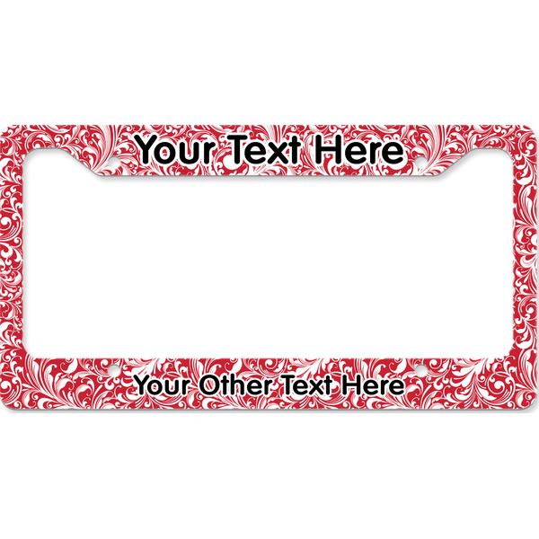 Custom Swirl License Plate Frame - Style B (Personalized)